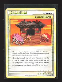 Pokemon Undaunted #71/90 Uncommon Burned Tower - Image 1