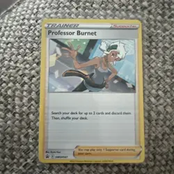 Pokemon TCG Professor Burnett Black star Promo (SWSH167) - Image 1