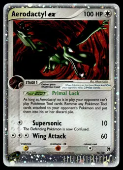 Pokemon TCG Sandstorm #94/100 Aerodactyl ex LP+ - Image 1