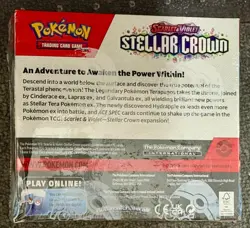 Pokemon STELLAR CROWN SV07 Booster Box 36 packs - FACTORY SEALED - Image 2