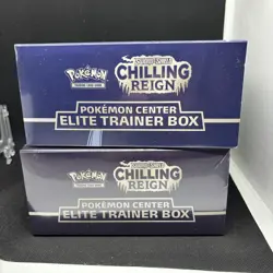 Chilling Reign Pokemon Center Error ETB Set Plus Rare Replacement Packs - Image 5