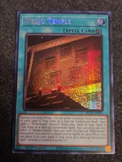 Yugioh Wedju Temple MP25-EN091 1st Edition Prismatic Secret Rare NM - Image 1