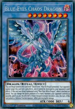 1x Blue-Eyes Chaos Dragon | LDS2-EN017 | SCR | 1st Ed | NM | YuGiOh - Image 1
