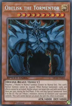 1x Obelisk the Tormentor | SBCB-EN202 | SCR | 1st Ed | NM | YuGiOh - Image 1