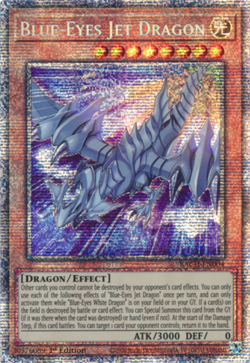 Yugioh! Blue-Eyes Jet Dragon - BACH-EN004 - Starlight Rare - 1st Edition Near Mi - Image 1