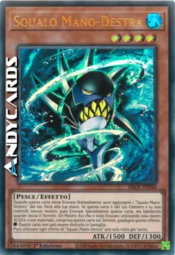 RIGHT-HAND SHARK • (Right-Hand Shark) • Ultra R • BROL IT048 • 1Ed • YUGIOH!- - Image 1