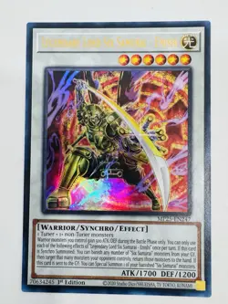 YuGiOh! Legendary Lord Six Samurai - Enishi MP25-EN247 Ultra Rare 1st Edition NM - Image 1