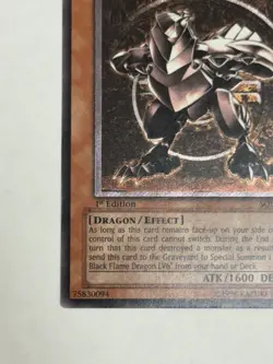 Horus The Black Flame Dragon LV4 (UTR) SOD-EN006 Soul of the Duelist 1st Edition - Image 4