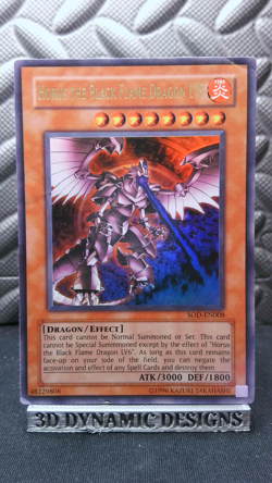 | Yugioh Horus the Black Flame Dragon LV8 SOD-EN008 Ultra Rare Soul Of The HP | - Image 1