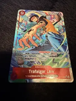 Trafalgar Law (Alt Art) OP14-009 SR THE AZURE SEA'S SEVEN English NM - Image 1