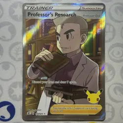 Professors Research Full Art Pokemon TCG Ultra Rare Card 024/025 Celebrations - Image 1