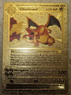 Charizard Gold Card Classic Pokemon Foil Art Card Rare - Image 4