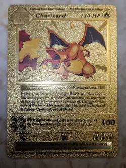 Charizard Gold Card Classic Pokemon Foil Art Card Rare - Image 5