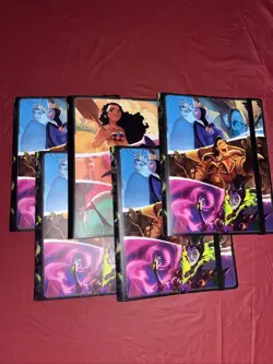 Lot Of 5: Disney Lorcana The First Chapter Villians 9 Pocket Binder - 252 Cards - Image 2