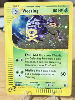 Weezing 32/165 Expedition Rare Holo Pokemon Card^ - Image 1