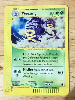 Weezing 32/165 Expedition Rare Holo Pokemon Card^ - Image 2
