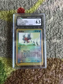 Mudkip 65/97 Reverse Holo Pokemon Card EX Dragon E Series - Cgc 6.5 - Image 1