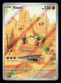Klawf 217/198 Illustration Rare Scarlet & Violet Base Set Pokemon Card - Image 1