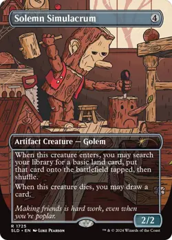 Solemn Simulacrum (Secret Lair 1725) FOIL PROMO PLD Artifact Rare CARD ABUGames - Image 1