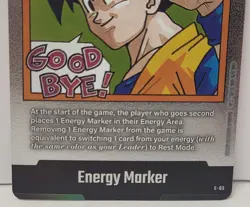 Energy Marker E-83 Silver Manga Booster 02 Dragon Ball Fusion Tcg Card English - Image 3