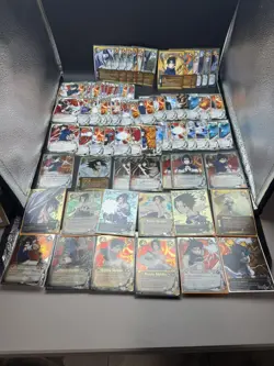 Vintage original Naruto CCG TCG huge Sasuke Uchiha Card Lot super rare foils - Image 1