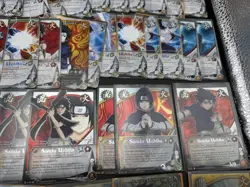 Vintage original Naruto CCG TCG huge Sasuke Uchiha Card Lot super rare foils - Image 3