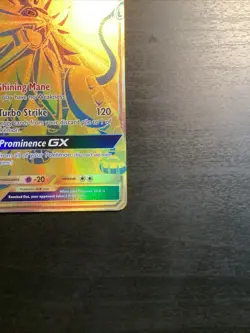 Pokemon Solgaleo GX Black Star Promo Gold Full Art Holo Card SM104a Sun & Moon - Image 4
