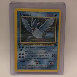 Pokemon TCG Articuno Fossil 2/62 Holo Rare 1st Edition English Card - Image 1