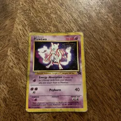 POKEMON Mewtwo 1999 "WB The First Movie" Black Star Promo Card #3 - Image 1