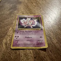 POKEMON Mewtwo 1999 "WB The First Movie" Black Star Promo Card #3 - Image 2