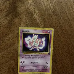 POKEMON Mewtwo 1999 "WB The First Movie" Black Star Promo Card #3 - Image 3