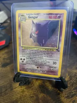 Pokemon TCG Gengar Fossil Holo Card 5/62 Unlimited Rare - Image 1