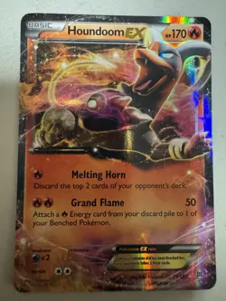 Pokemon TCG Houndoom EX Holo Ultra Rare Card 21/162 XY Breakthrough - Image 2