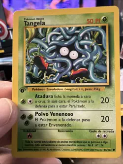 Tangela 1st Edition Base Set Spanish Common NM 66/102 Card - Image 1