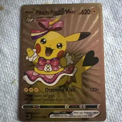 Pukachu🕺Gold Foil Fan Art /Display Card NM - Image 1