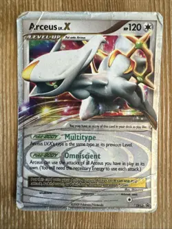 Arceus LV.X - DP53 - Pokemon Diamond & Pearl Promo Ultra Rare Card VERY DAMAGED - Image 1