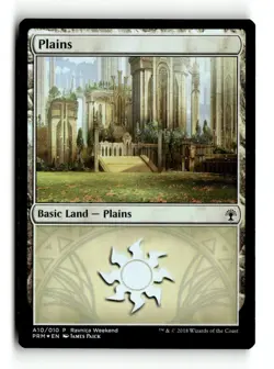 MTG | Plains - Selesnya (A10) | Launch Party | Foil | MP | English| Playset (x4) - Image 1