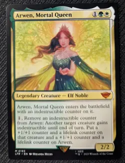 MTG LOTR Tales of Middle Earth Arwen, Mortal Queen MYTHIC NM/M Pack Fresh - Image 1