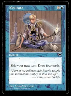 Meditate LP Light Play Tempest MTG [6950] - Image 1