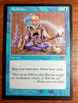 1x Meditate - LP - Tempest - SPARROW MAGIC mtg - Image 1