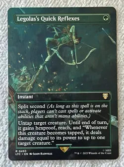 Legolas's Quick Reflexes (Borderless) the Lord of the Rings Magic The Gathering - Image 1