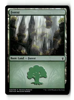 MTG | Forest - Selesnya | Launch Party | Foil | MP | English | Playset (x4) - Image 1