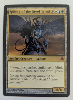 Magic Mtg Alara Reborn Sphinx of the Steel Wind near mint - Image 1