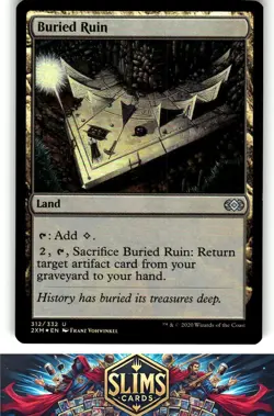 Magic the Gathering MTG Double Masters Buried Ruin FOIL #312 Buy 2 Get 1 - Image 1