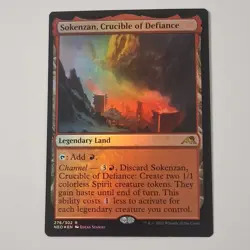 MTG Sokenzan, Crucible of Defiance Kamigawa: Neon Dynasty Foil Rare 276 NM - Image 1