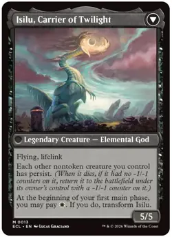 Eirdu, Carrier of Dawn Isilu Twilight MTG NM ECL Non Foil Regular Art Near Mint - Image 2