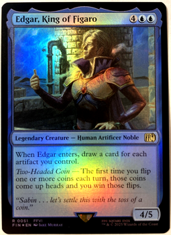 MTG Edgar, King of Figaro (Foil) Final Fantasy 51 FFVI FF6 NM - Image 1