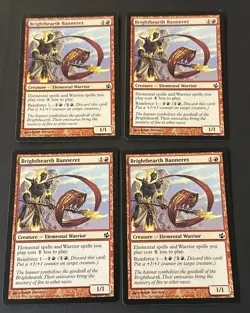 Brighthearth Banneret x4 Morningtide Ex Condition see pics front back - Image 1