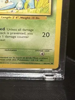 Pokemon TCG Bulbasaur Base Set 44/102 Regular Unlimited Common - Image 4