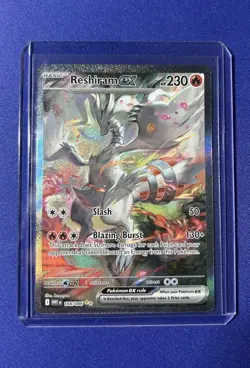 Pokemon TCG Reshiram EX White Flare Card 166/086 Near Mint Condition - Image 1